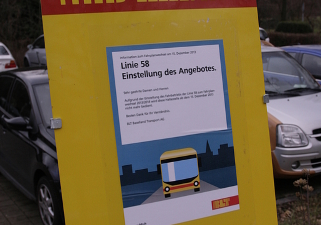 Eingestellt: Seit dem 15. Dezember verkehrt der 58er-Bus nicht mehr.  Foto: Lukas Hausendorf