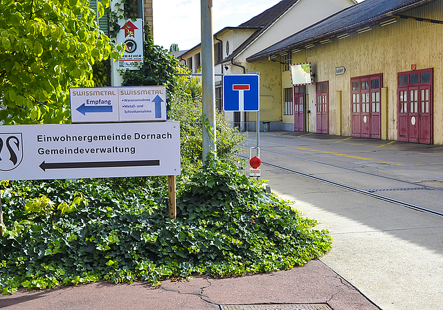 Hier geht’s nicht mehr weiter: Die Unterzeichnenden erklären in ihrem offenen Brief, dass der eingeschlagene Weg Dornach in die Sackgasse führe.  Foto: Fabia Maieroni