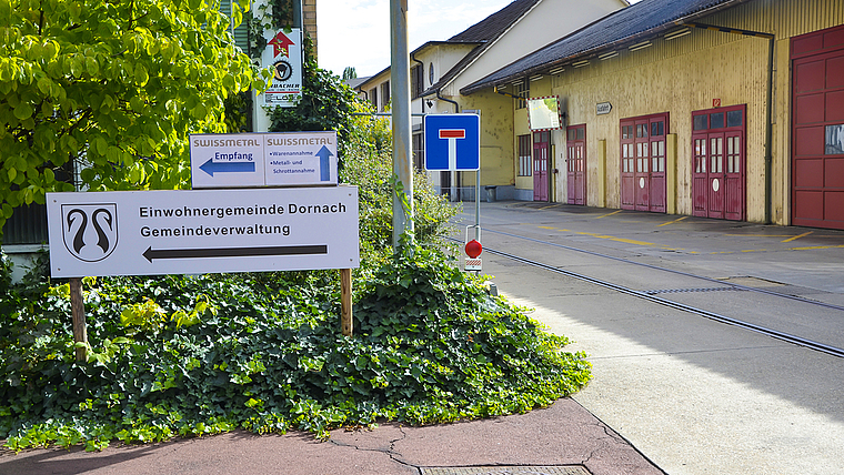 Hier geht’s nicht mehr weiter: Die Unterzeichnenden erklären in ihrem offenen Brief, dass der eingeschlagene Weg Dornach in die Sackgasse führe.  Foto: Fabia Maieroni