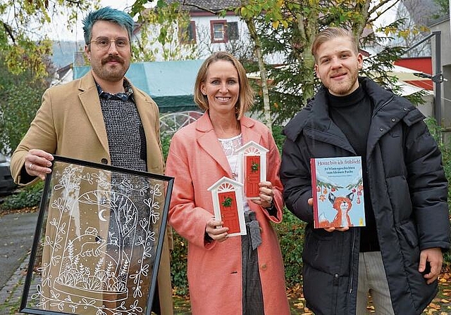 Engagieren sich für Arlese: (v. l.) Tobias Seewer, Tania Hauck und Pascal Jenzer. Foto: Tobias Gfeller