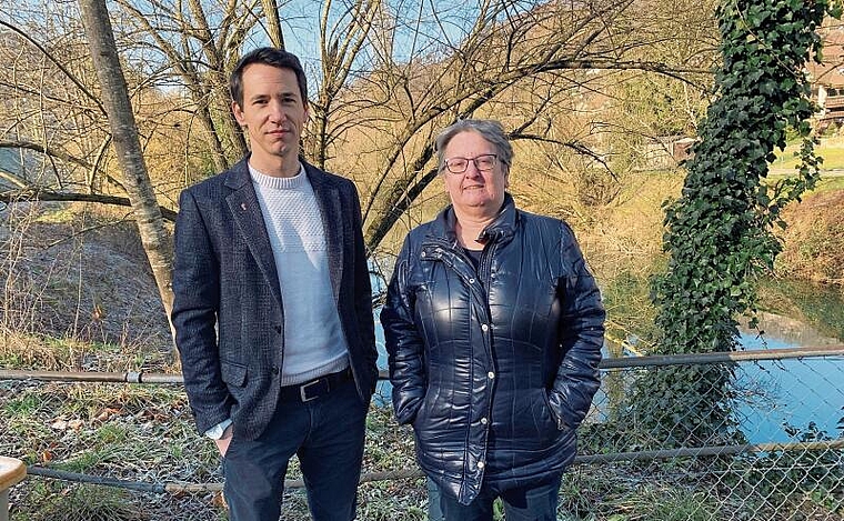 Sind überrascht, aber freuen sich: Margareta Bringold und Dany Hugelshofer wurden in den Landrat gewählt. Foto: Gaby Walther