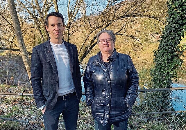 Sind überrascht, aber freuen sich: Margareta Bringold und Dany Hugelshofer wurden in den Landrat gewählt. Foto: Gaby Walther