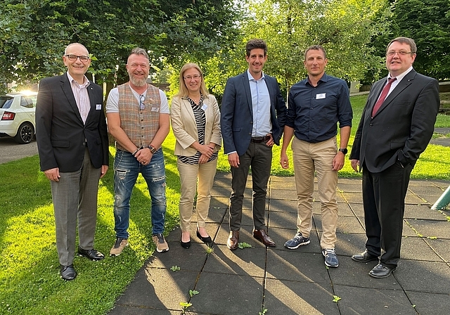 Der Vorstand des Gewerbevereins KMU Laufental: (v.l.) Thomas Disler, Christian Borer, Denise Holzherr, Marc Scherrer, Tobias Brunner, Martin Schindelholz. Foto: Bea Asper