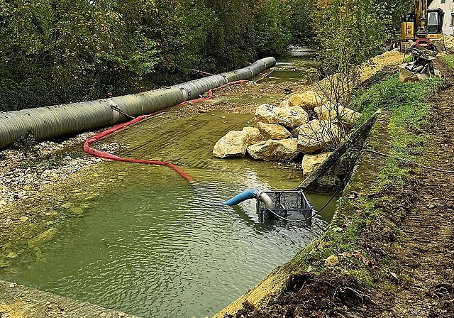 Die Bauarbeiten wurden in verschiedenen Etappen umgesetzt: Die Aufnahme entstand während der Bauarbeiten der letzten Etappe. Foto: TBA, Oktober 2024