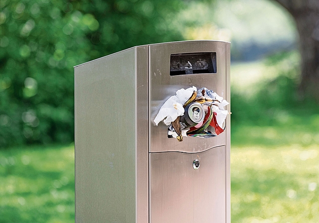 Littering: Die Kosten für die Abfallentsorgung im öffentlichen Raum der Gemeinde Münchensteinwerden der Bevölkerung und dem Gewerbe in Rechnung gestellt. Foto: Symbolbild / Sandra Ardizzone