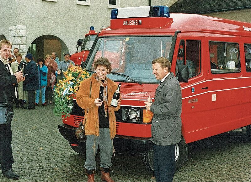 Vor 29 Jahren: 1993 wurde der «No Name» zum Airbus durch Margrit Scherrer und Hans Thöny getauft. Foto: zvg