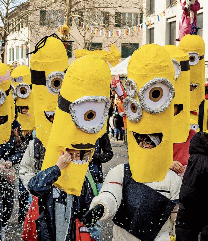 Beliebtes Sujet: die Minions.